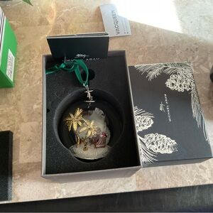 Michael ARAM Island Santa Snow Globe Ornament